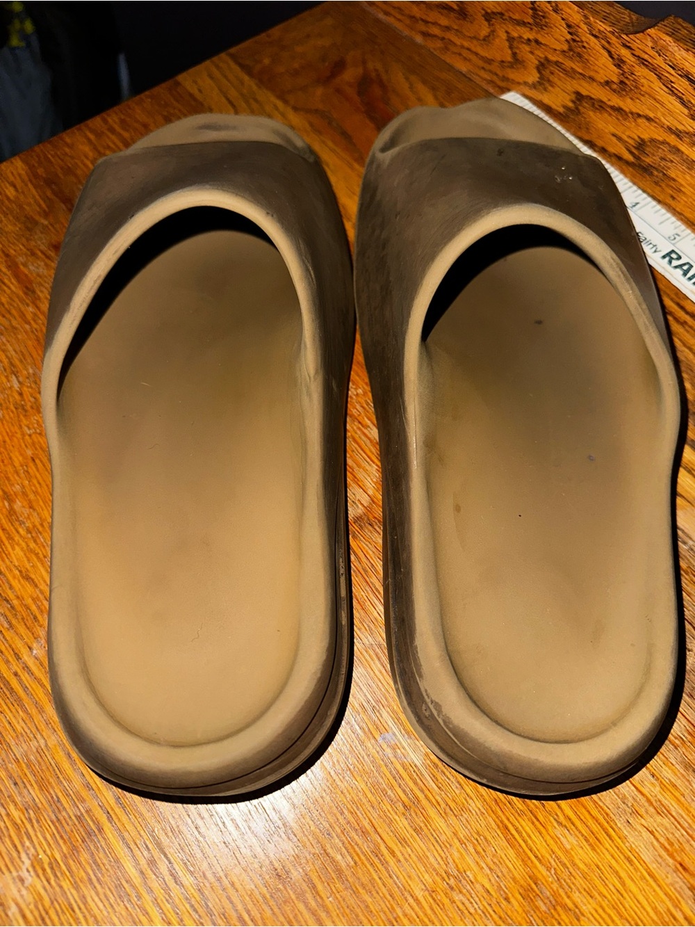 Yeezy Sandals in Taupe/Beige